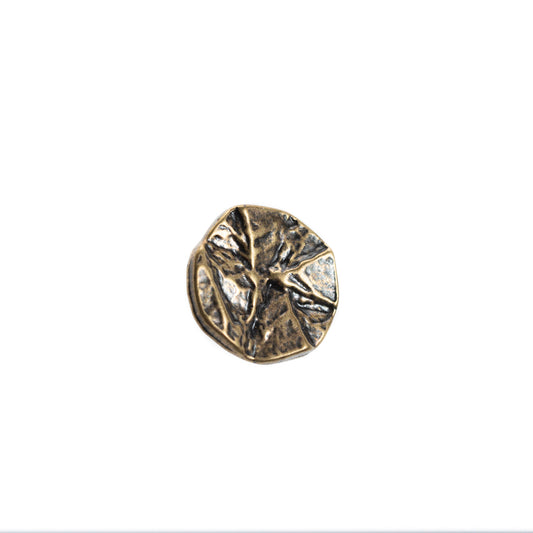 Dill Buttons Crinkled Brass