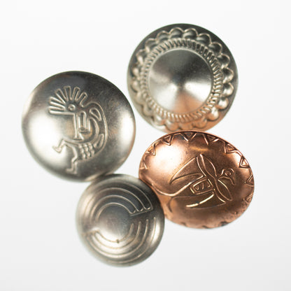 Handmade Metal Concho Buttons