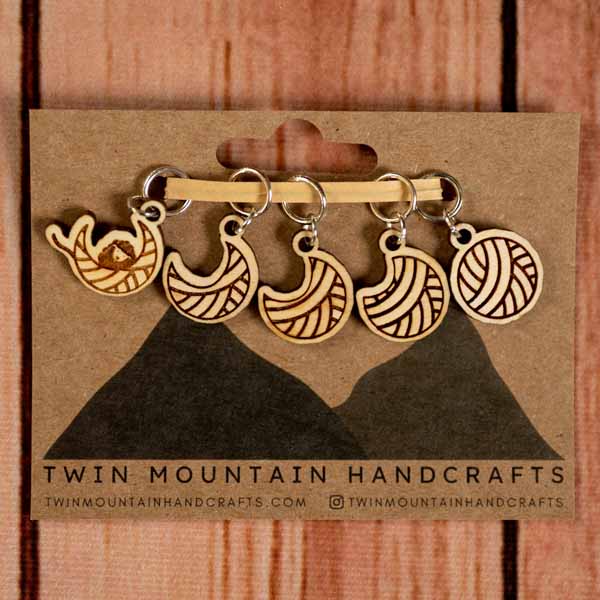 Twin Mountain Handcrafts Stitch Markers Open Rings