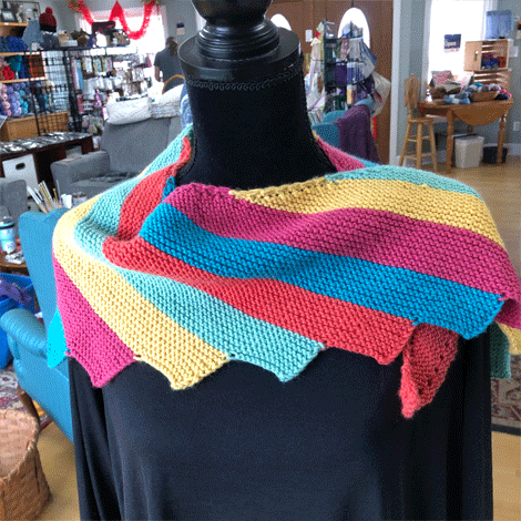 Sample - Rainbow Shawlette