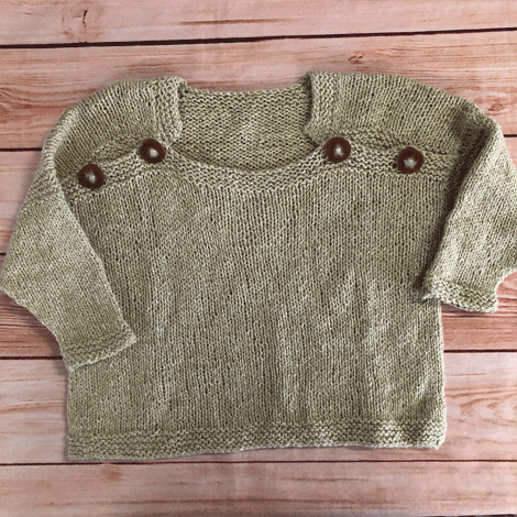 Sample - Silky Wool Baby Sweater