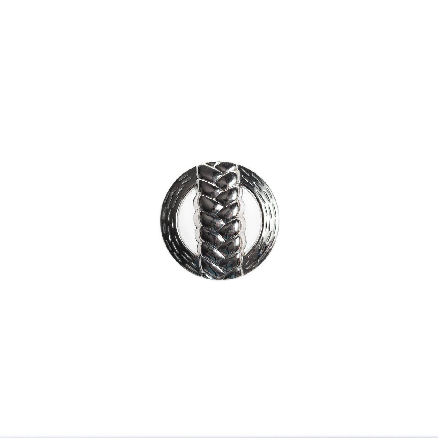 Silver Braid Button