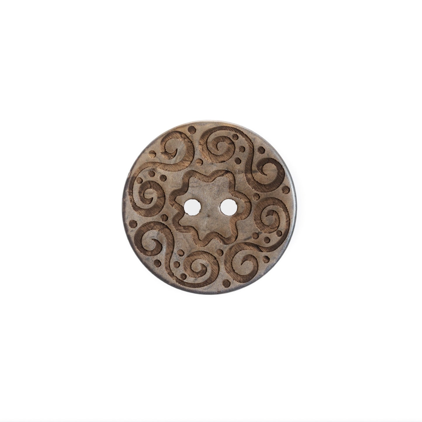 Skacel Buttons Coconut Spirals Round