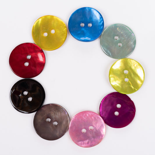 Skacel Buttons Dyed Agoya Shell Shiny Round