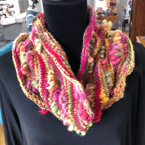 Sample - Orange Pink Cowl